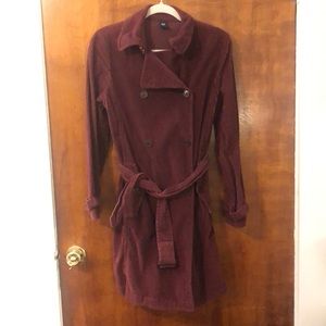 Gap corduroy trench coat